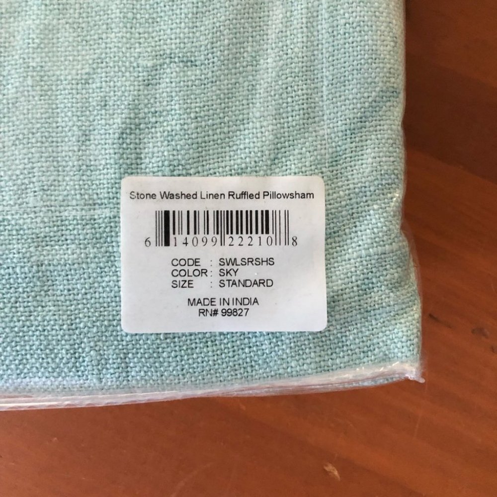 Pine Cone Hill 100% Linen Stone Washed Pillowsham - Picture 3 of 3